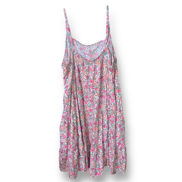Old Navy Floral Square Neck Tiered Babydoll Dress - Picture 2 of 5